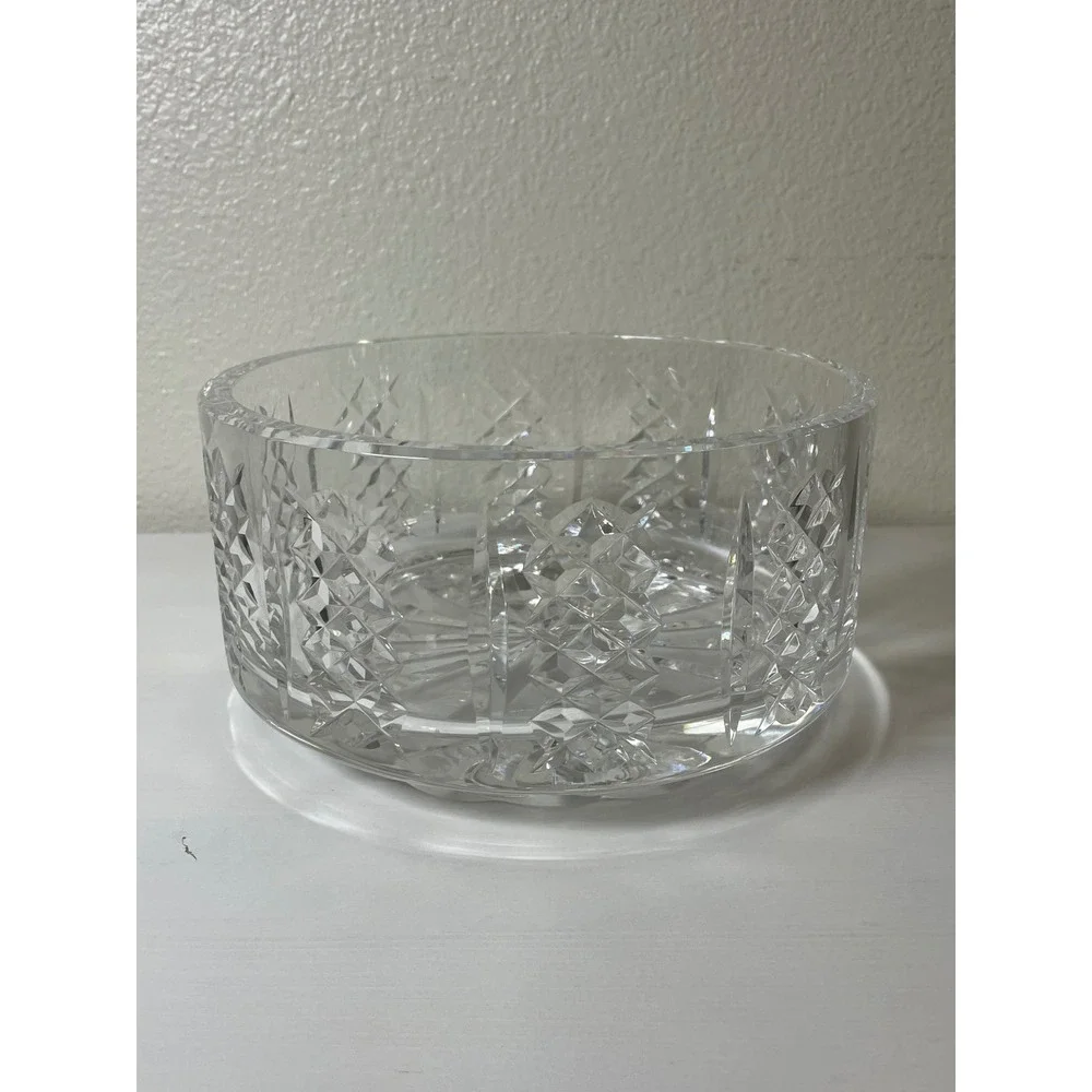 Waterford‎ Crystal Lismore Round Serving Bowl 7in Clear Excellent Cut Glass
